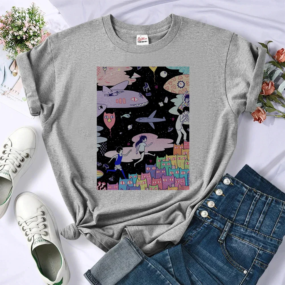 Omori t-shirt women cutecore scene  y2k grunge baddie t shirt manga alternative  jojifuku 80s cheap