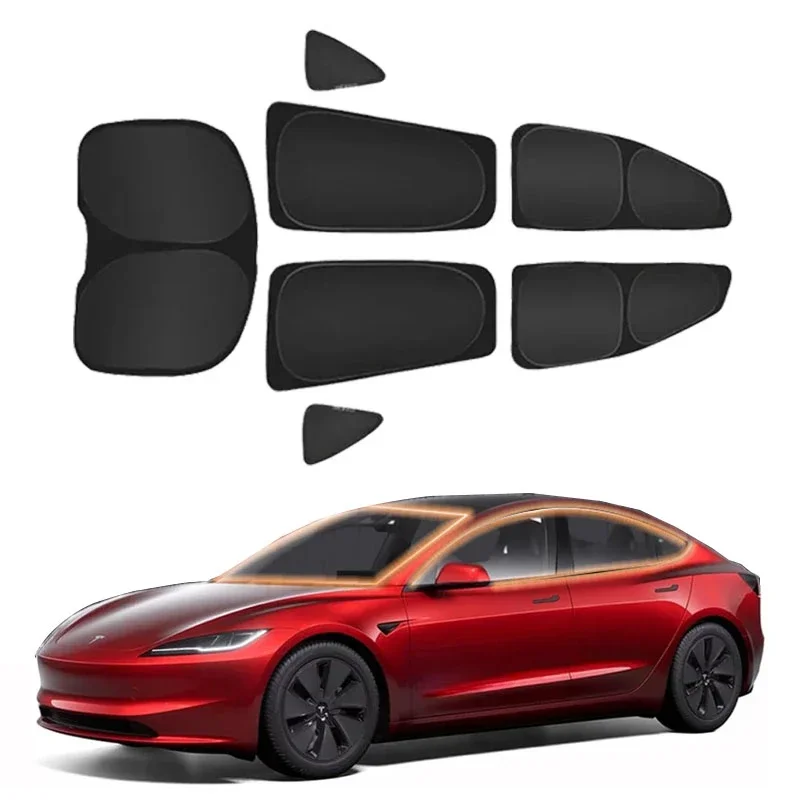 

Privacy Side Windows Sunshade For Tesla Model X S Sun Shade Front Rear Window Privacy Sunshade Windshield UV Protection Cover Up