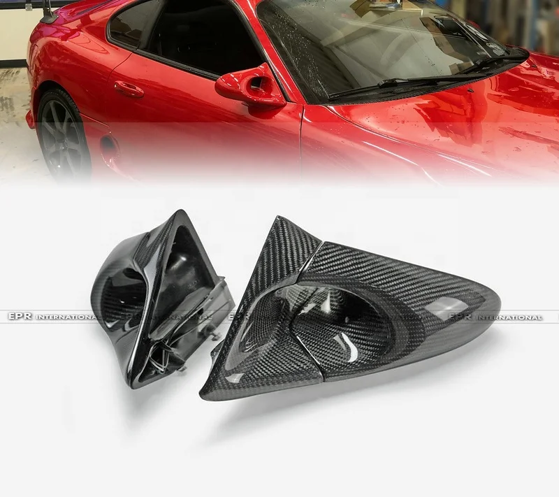 For Toyota Supra JZA80 Aero Mirror  Supra A80 MK4 Carbon Side mirror Carbon Aero mirror (Left Hand Drive Vehicle)