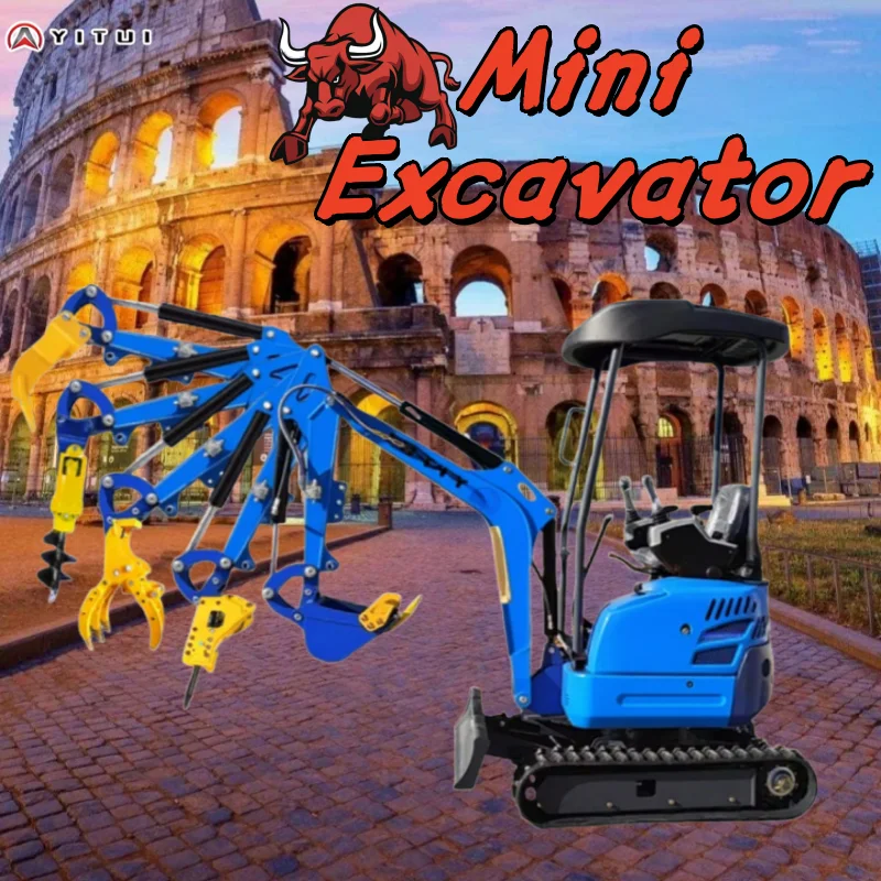 

Mini Excavator Kubota Engine In China Flexible Rotation Customized Quick Delivery Multi Functional Cab Mini Excavator 2 Ton
