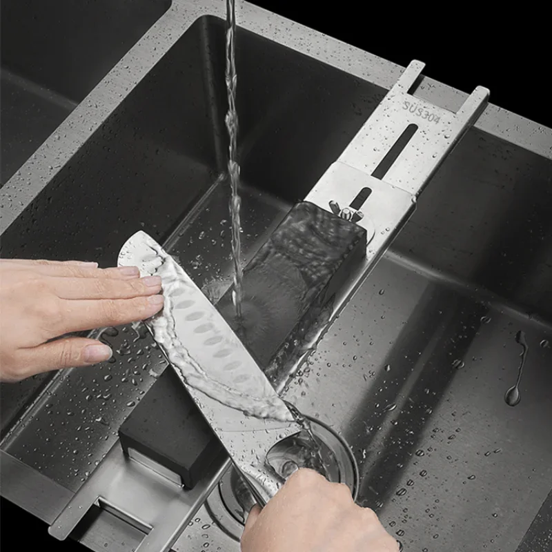 Thickened Sink Sharpening Bracket 304 Stainless Steel Household New Adjustable Sharpening Stone Holder