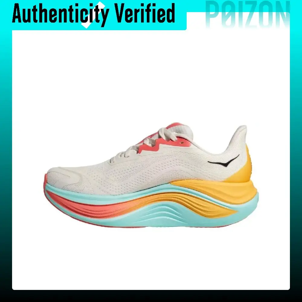 HOKA ONE ONE SKYWARD X Running Shoes Women's Low-top White Yellow Red 1147912-BSW