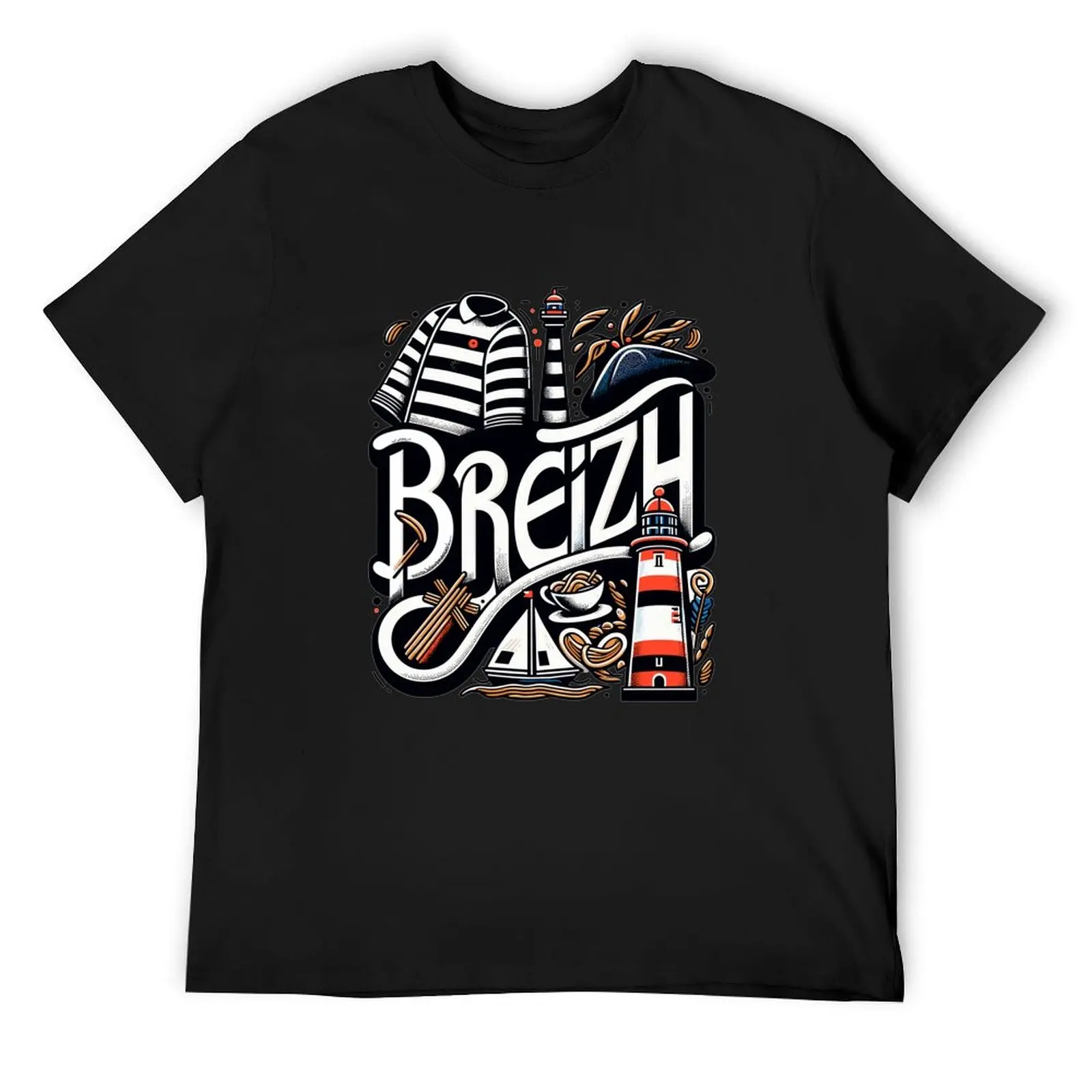 Breizh Spirit T-Shirt summer clothes summer top anime shirts men