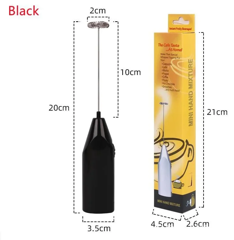 

Mini Milk Electric Whisk Handheld Battery Mixer Hand Blender Milk Foam Maker Wholesale Milk Frother