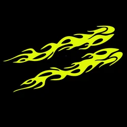 Motorcycle Front Fender Comb Universal Stickers Flame Waterproof Car Reflective Decal