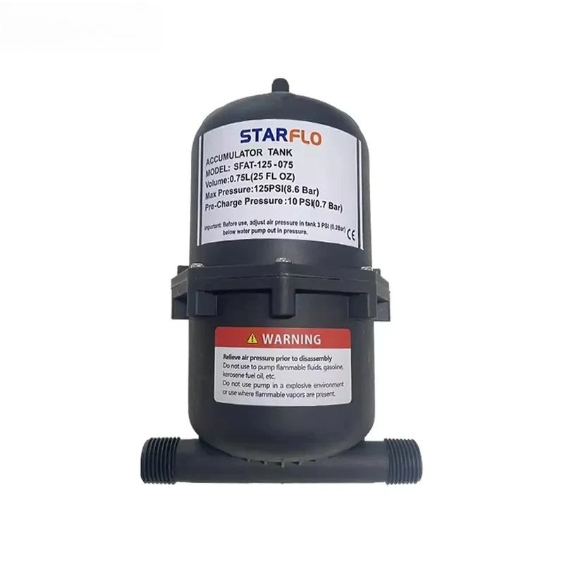 

0.75L 125PSI Pressurized Boat RV Fresh Water High Flow Accumulator Tank for Caravan Industry