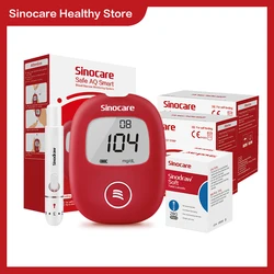 Medical Diabetes Glucometer Microtech Blood Glucose fast test Sinocare Safe AQ Smart Blood Glucose Kit &Test Strips