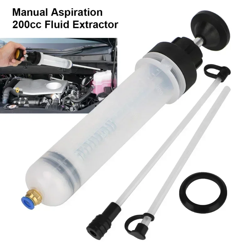 200cc Car Oil Change Brake Bleeder Fluid Pump Extractor Filling Syringe Bottle Universal Truck Motorcycle Vehicles Accessories view 2