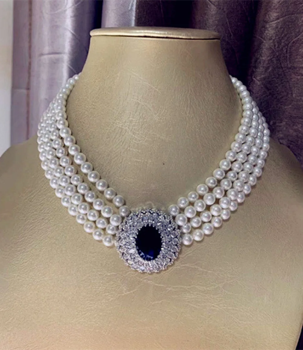 

Luxurious and atmospheric goddess necklace AAAA6-7mm natural pearl necklace 16-17-18-19in