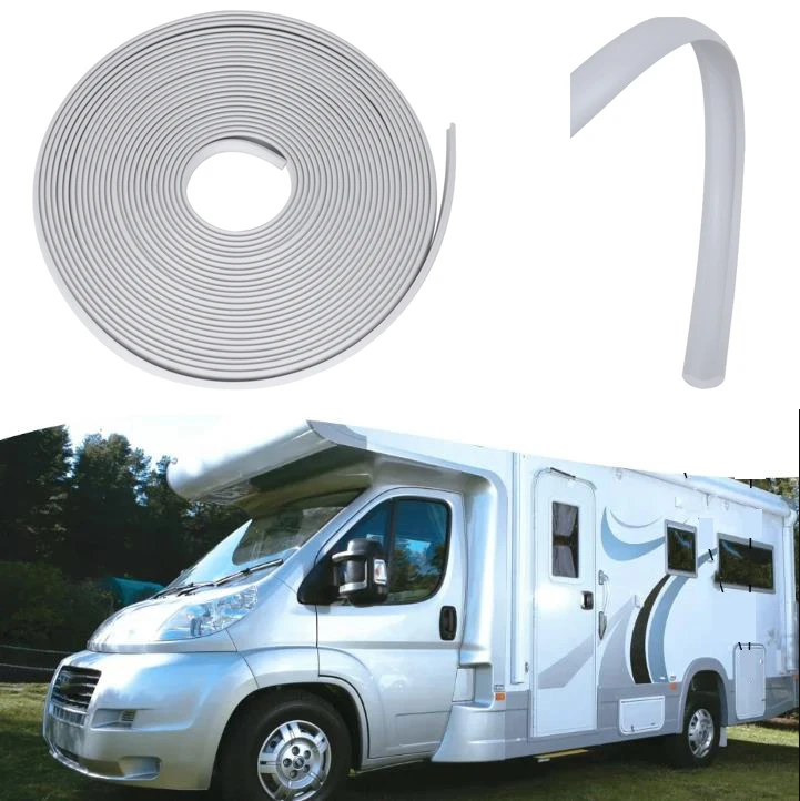 10 m Wohnwagen-/Wohnmobil-Markisenleiste, Füllung/Einsatz/Form/Zierleiste/Herzim-Streifen, 12 mm Sonnenschutz-Führungsschiene, dekoratives Streifenzubehör