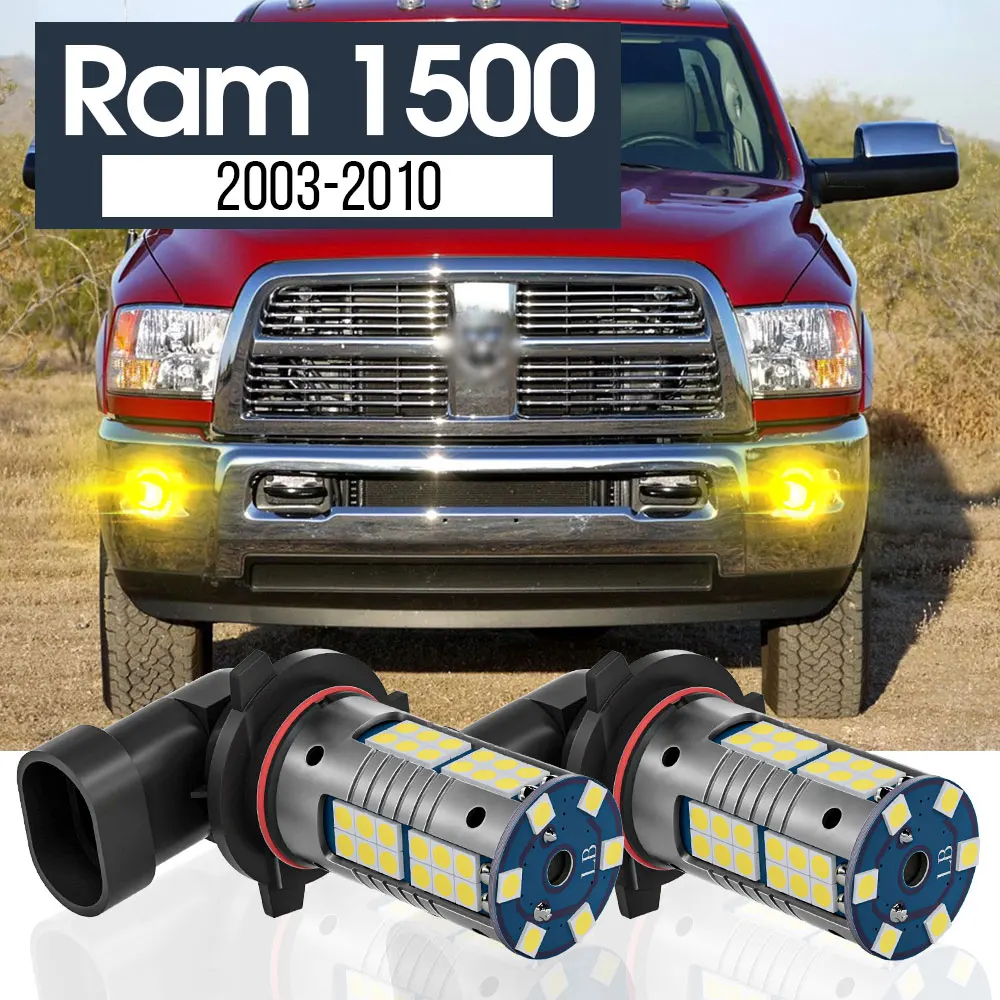 

2pcs LED Fog Light Lamp Blub Canbus Accessories For Dodge Ram 1500 2003-2010 2004 2005 2006 2007 2008 2009