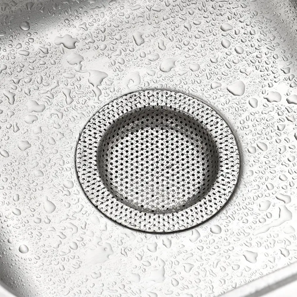 7/9/11cm Kitchen Sink Filter Stainless Steel Mesh Strainer Anti Clog Waste Catcher Shower Sewer Hair Clean Up Filter Cover