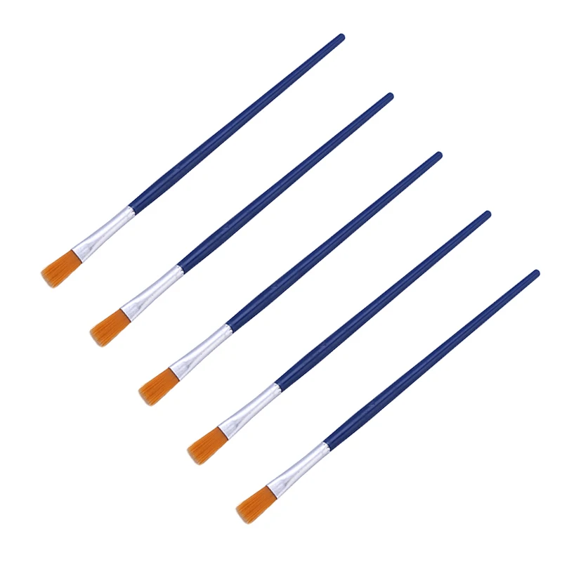 5pcs/lot Soft Nylon Cleaning Brush Plastic Handle BGA Soldering Flux Paste Brush for Mobile Phone Motherboard PCB Repair Tools