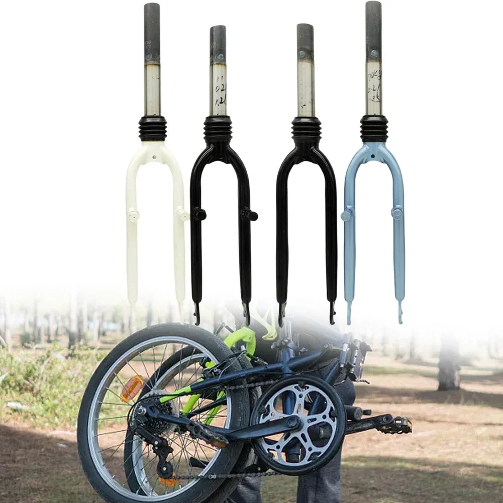 20 Inch Foldable Bicycle Front Fork 28.6mm Shock-absorbing Middle Tube C/V Brake Air Suspension Fork Cycling Accessories