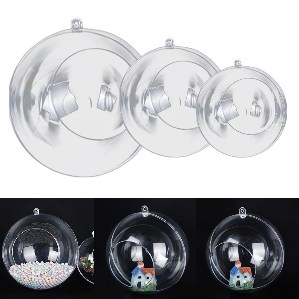 

Clear Fillable Acrylic Ornaments (Pack of 10) Perfect for Creative Projects Party Decorations and Home Styling