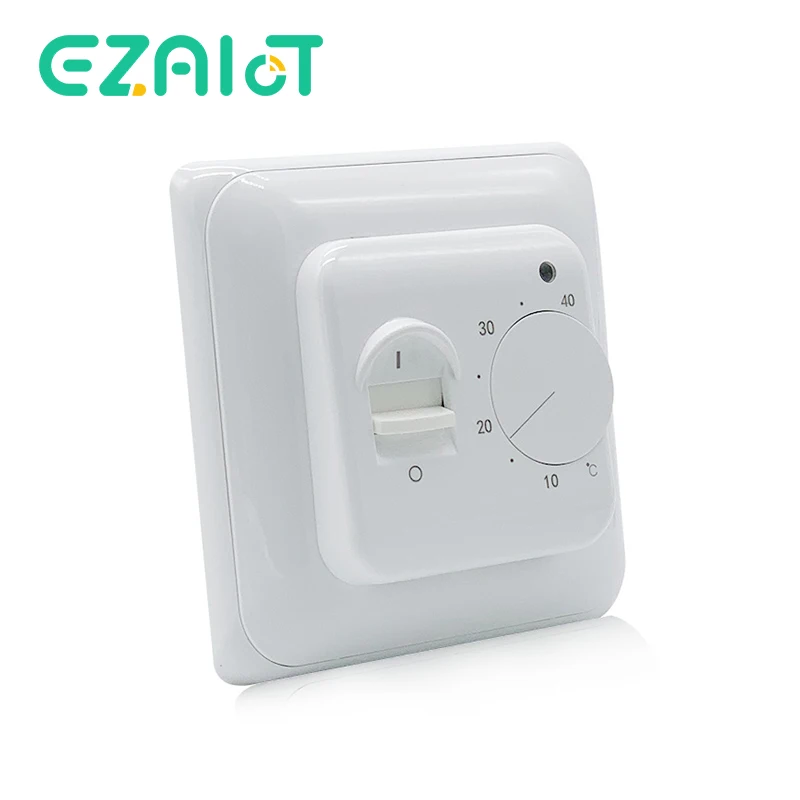 

220V Electric Floor Heating Thermostat Home Heater 16A Electric 3A Water Warm Room Floor Temperature Controller