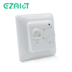 Termostato eléctrico de 220V para calefacción de suelo, controlador de temperatura de suelo para habitación, 16A, 3A