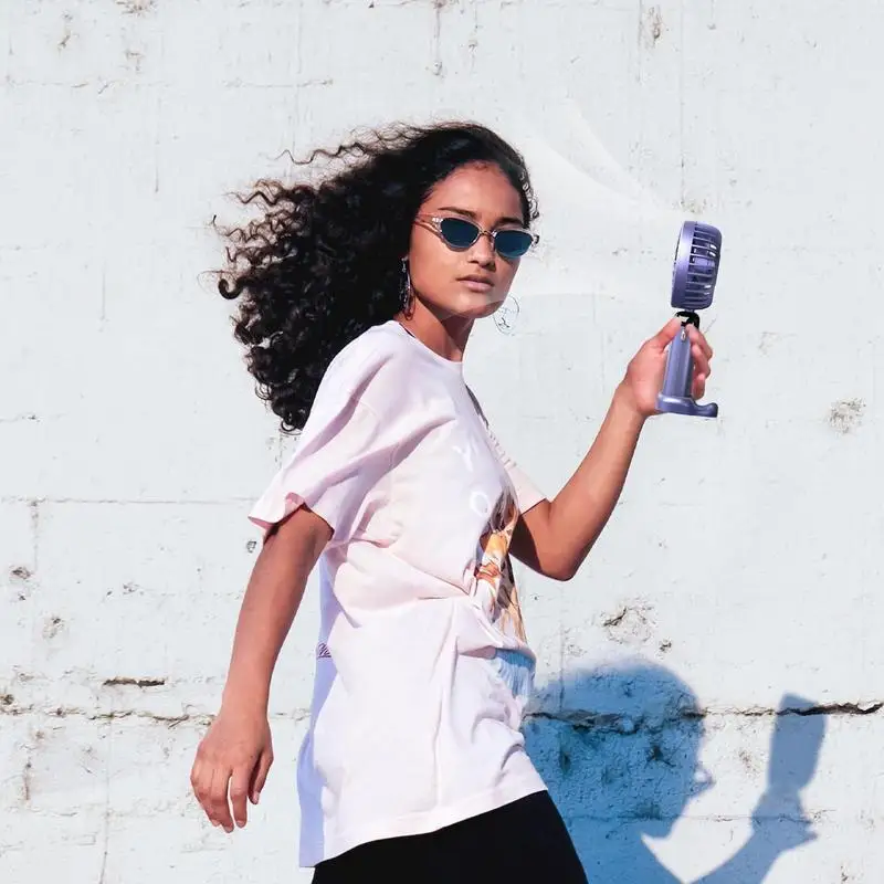 

Персональный ручной вентилятор, 5-скоростной регулируемый USB-настольный вентилятор, портативное устройство циркуляции воздуха, небольшой персональный охладитель для домашней студии