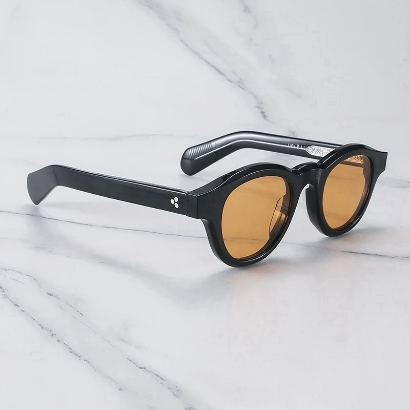 JMM BALZAC للجنسين تصميم كريستال شفاف مستدير للنساء نظارات شمسية عصرية للنساء نظارات شمسية أنيقة للرجال