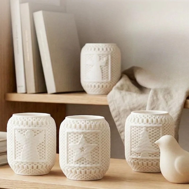 Scented Candle Luxury - Lilin Aromaterapi dalam Cangkir Keramik, Lilin