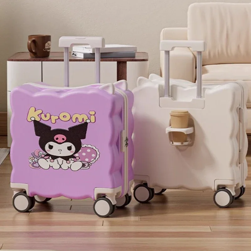 

20 Inches Sanrios Children's Luggage Child Suitcase Girl Anime Figure Kawaii Cartoon Travel Trolley Box Large Capacity Leisure