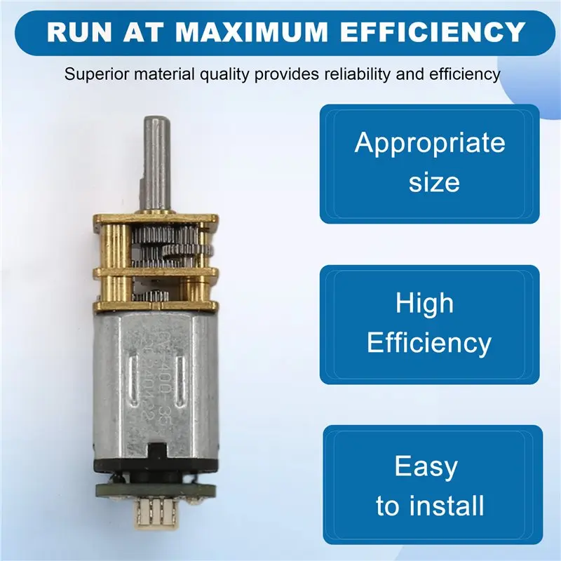 N20 10D Direct Output Shaft Motor 400RPM LA003 N20 Reduction Gear Motor For 3D Printing Model Dedicated