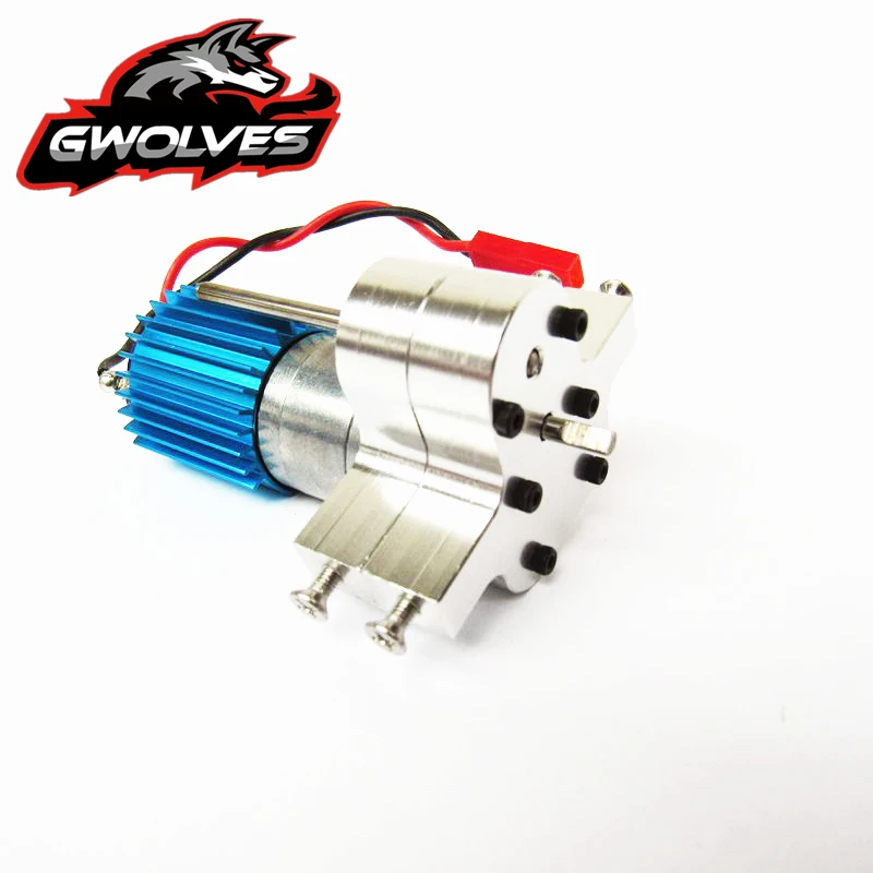 WPL 1/16 DIY Upgrade 6x6 RC Crawle Metal Metal transfer case with 380 motor for B14 B24 B16 B36 C14 C24 MN90 Q60 Q61RC parts