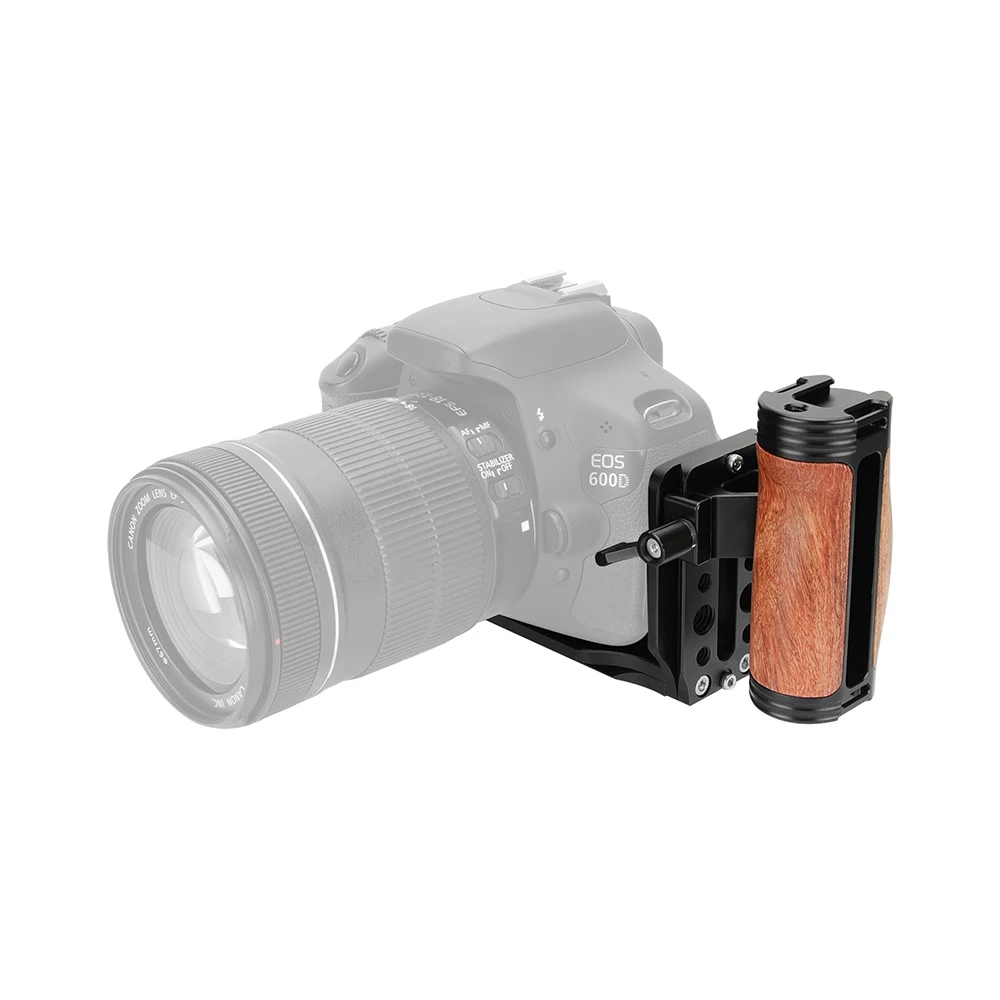 SZRIG ARCA Quick Release L Baseplate With Wooden Handgrip (Either Side) For Canon Nikon Sony DSLR/ Tripod Mount Plate