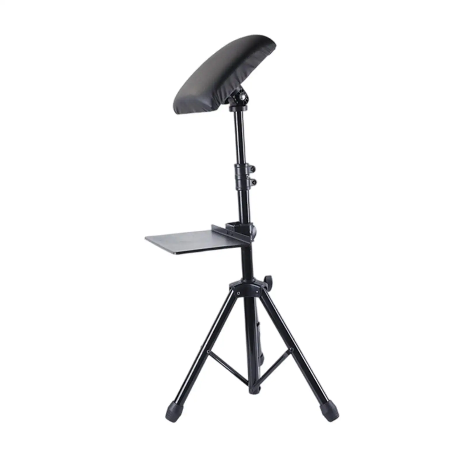 

Stable Arm Leg Rest Stand with Tray Durable Iron Adjustable Tattoo Armrest Holder for Studio Salon Supplies