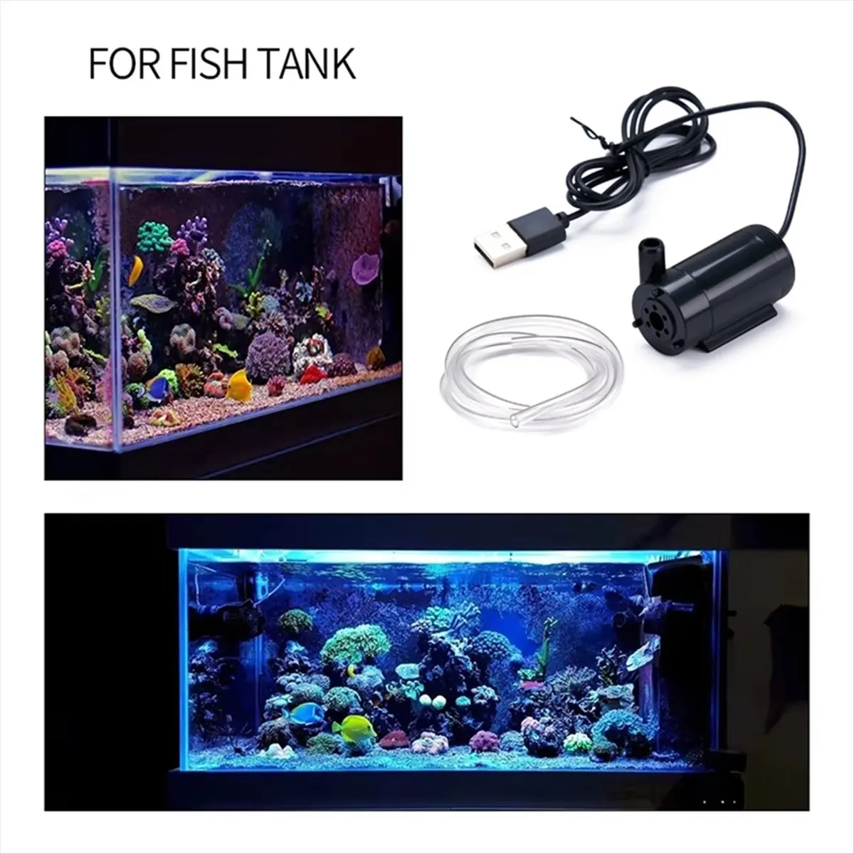 SHIP WITHIN 24 HOURS USB Submersible Pump 1m Cable DC Low Voltage Ultra-Quiet Mini Small Water Pump 5V Submersible Pump for Aqua
