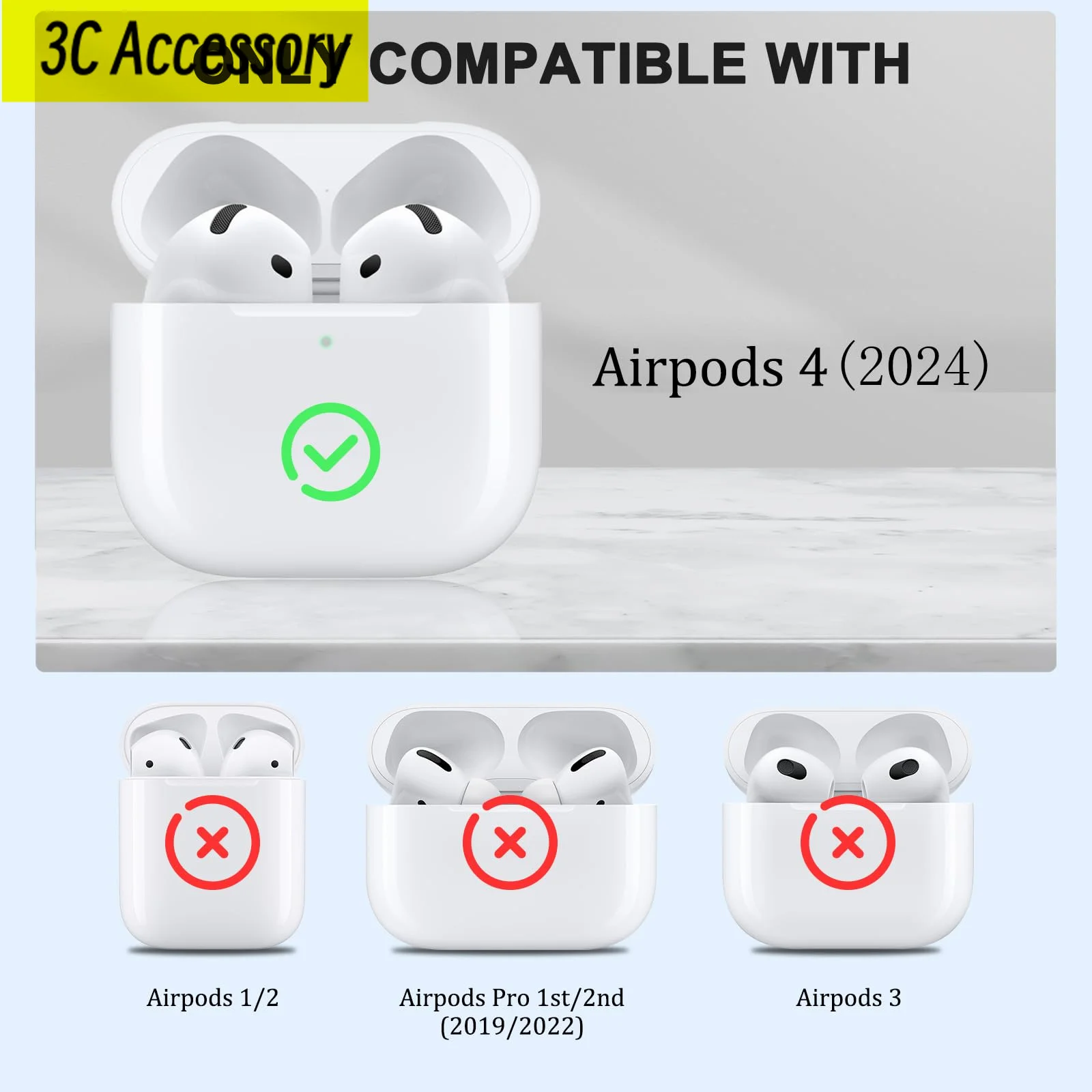 funda for airpods 4 Magnetic automatic switch safety lock shockproof protector armor cover for airpods 4th generation apple case
