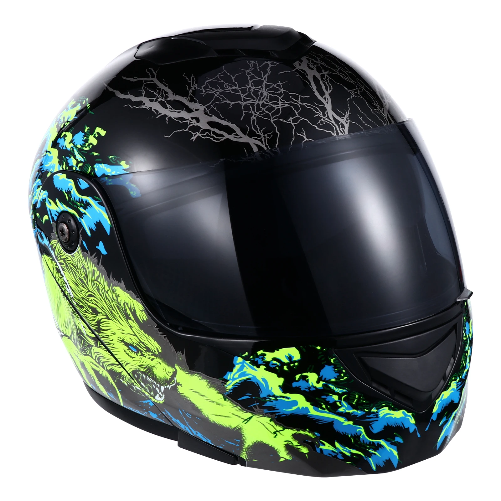 

PC Material Motocycle Strong Sturdy Long Life Aerodynamic Design Reduced Wind Resistance Unisex Fashion Adjustable Knob