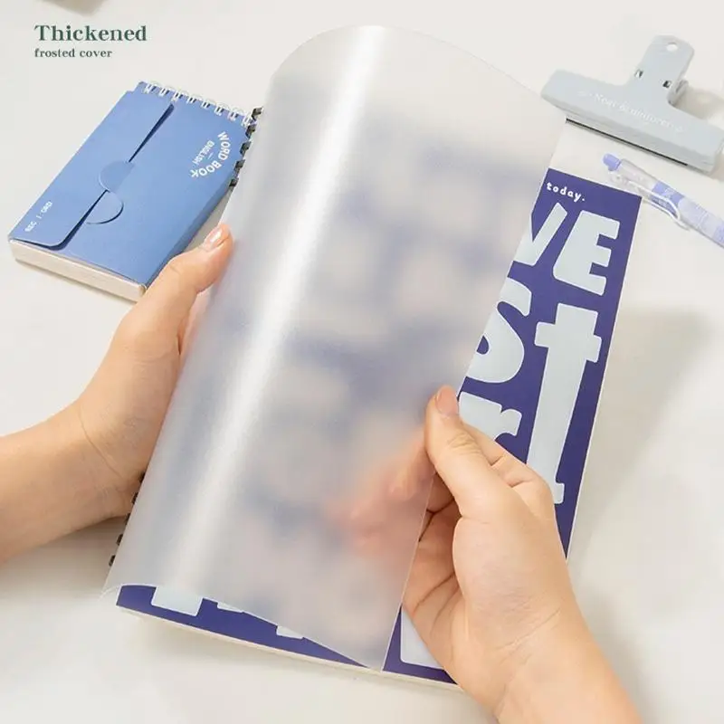 American Style Personalized Graffiti A5 Notebook Transparent Waterproof PP Shell Coil Book Student Notepad Horizontal Line Book