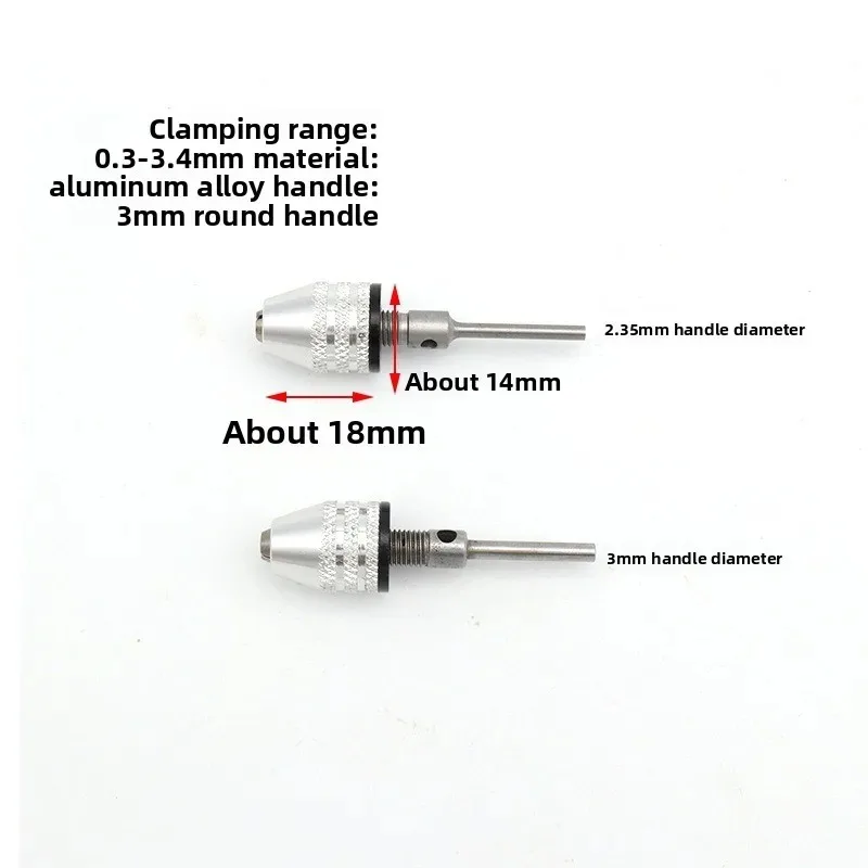 Pour 0.3-3.6mm ensemble d'outils de meulage électrique 0.3-6.5mm changement rapide poignée hexagonale trois mâchoires auto centrage mandrin de forage hélicoïdal