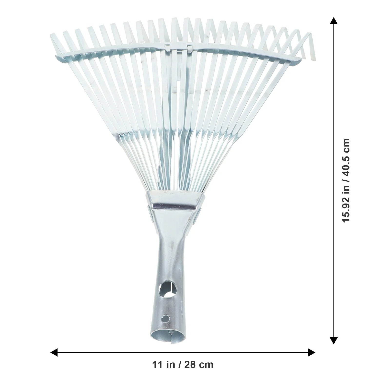 

Adjustable Metal Garden Rake Head Durable Lightweight Portable Leaf Rake for Lawn Yard Gardening Garden Rakes Metal Heavy Duty