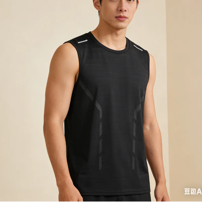 New Sports Quick Dry Men's Vest Summer Outdoor New Gym Fitness Quick Dry Clothing Breathable Lightweight Plus Size O-neck Tank