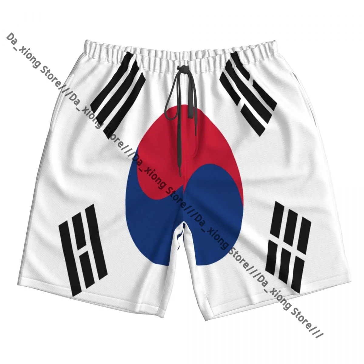 男性ビーチショート速乾性水泳トランク韓国国旗水着水着入浴ショーツ