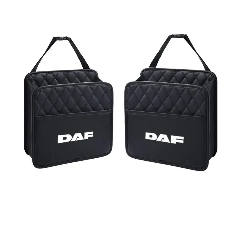 Car Multifunctional Leather Storage Box Place Water Cup Creative Portability for DAF 106xf 105 cf85 Truck lf van accessories