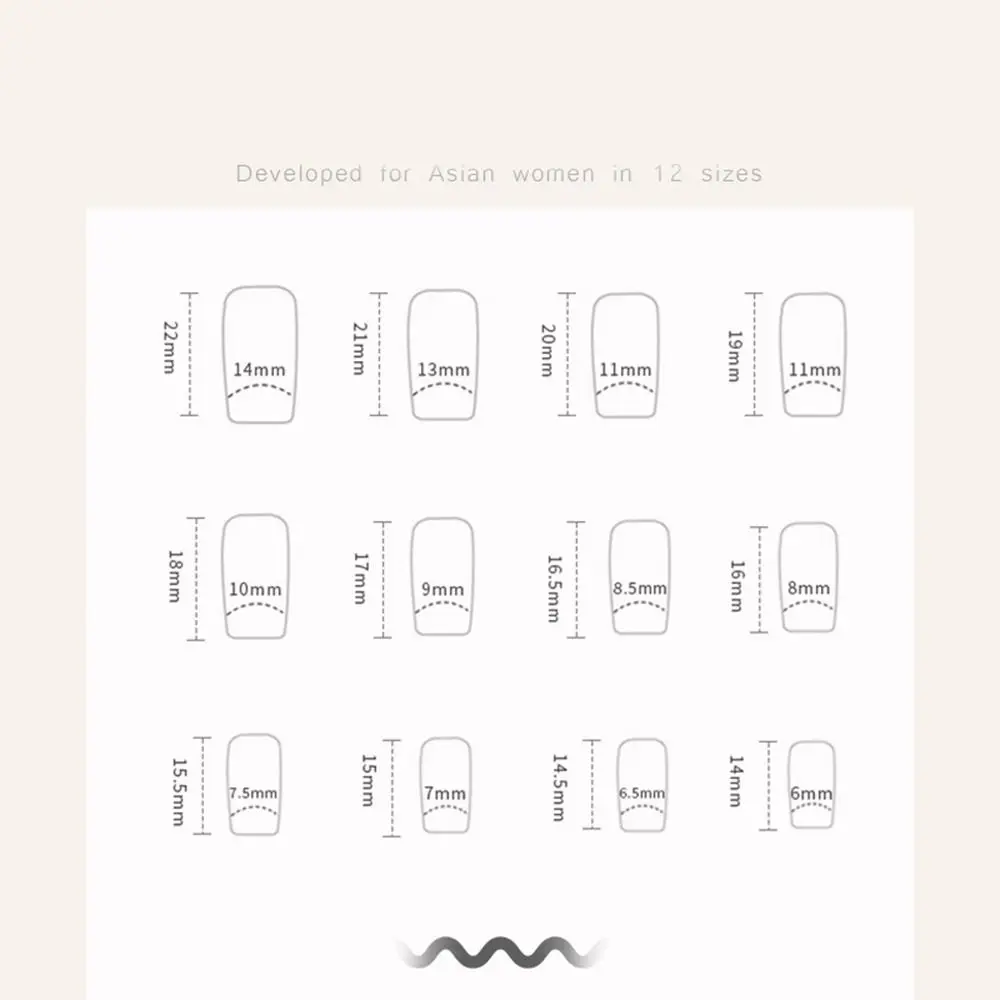 24개 DIY 네일 팁 가짜 손톱 녹색 컬러풀 구름 웨이브 프렌치 블루 러브 하트 인조 손톱 롱 스퀘어