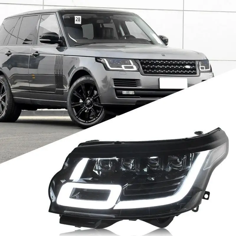 

For Range Rover 2014-2017 Car Accessories Auto Headlamp Star Racing Streamer LED Headlight Assembly