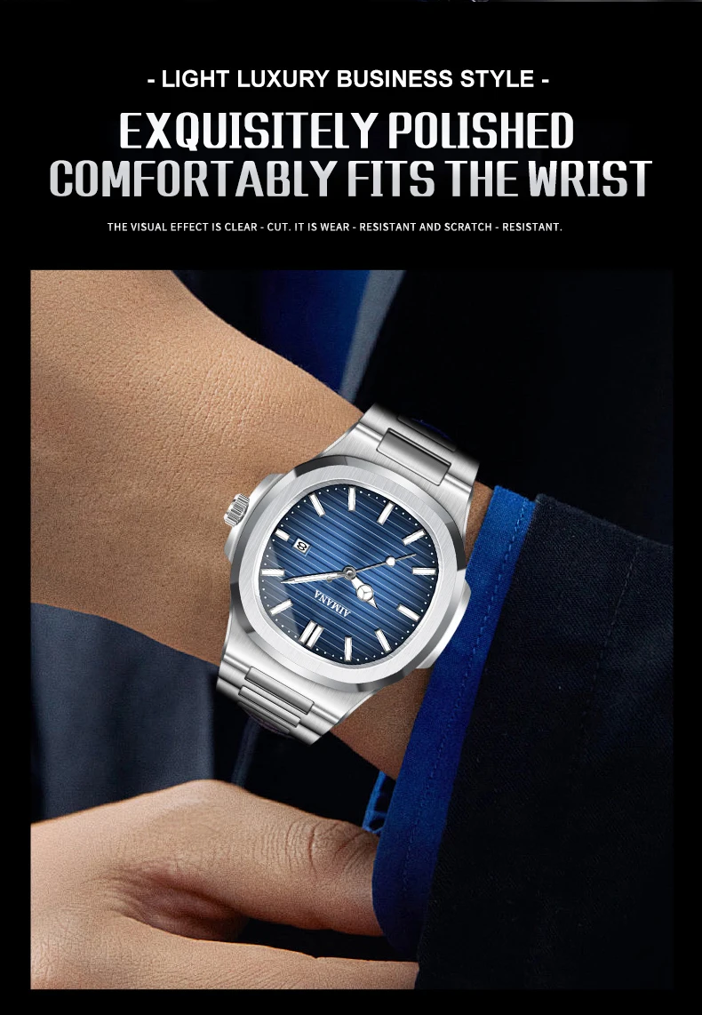 Orologio da uomo AIMANA Orologio da polso al quarzo con display digitale alla moda casual per uomo