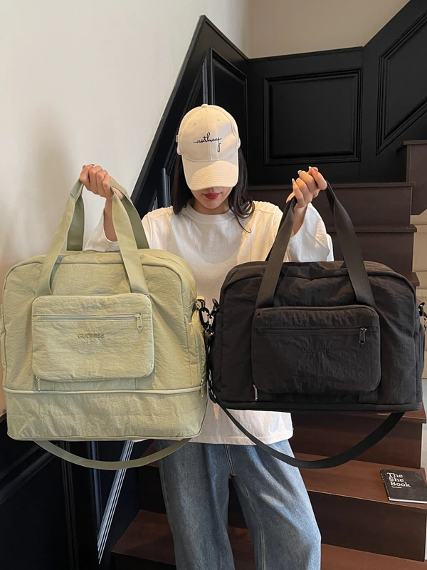 

ex Lightweight Travel Bag Handheld Fitn Bag ort Trip Busin Trip Large Capaci Materni Bag Ox Cloth Material