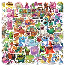 50pcs Cute Funny Cartoon Game My Singing Monsters Anime Stickers For Laptop Guitar Phone Luggage Waterproof Graffiti Decals