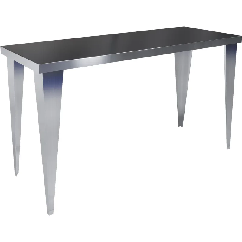 

HXL Clothing Store Zhongdao Table Stainless Steel Silver Brushed Display Table Shoes Bag Display Display Table