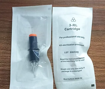 100 pièces Pro jetable Semi Permanent maquillage tatouage cartouche aiguilles sourcil tatouage stylo Machine approvisionnement RL RS RM M1