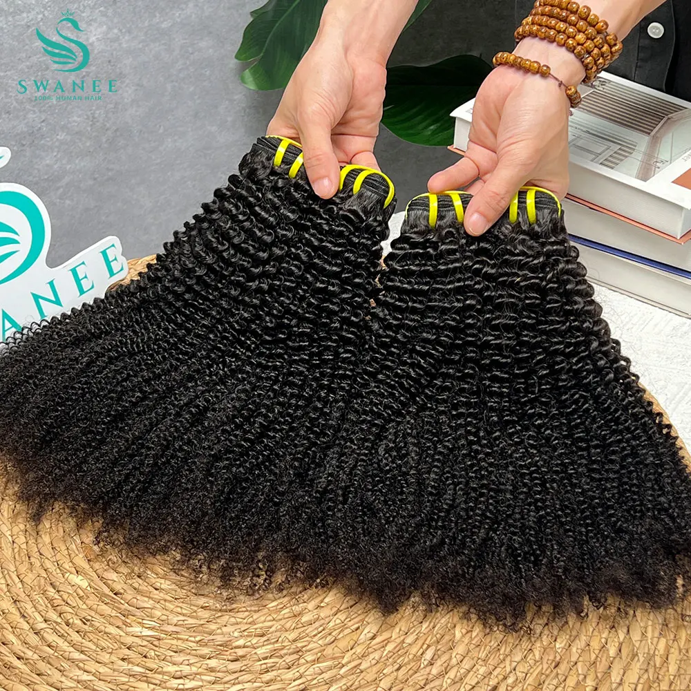 Rambut Manusia Keriting Keriting 1 3 4 Bundel Kesepakatan Rambut Mentah Rambut Manusia Tissage Asli Dijual Ekstensi Rambut Alami Keriting Dalam