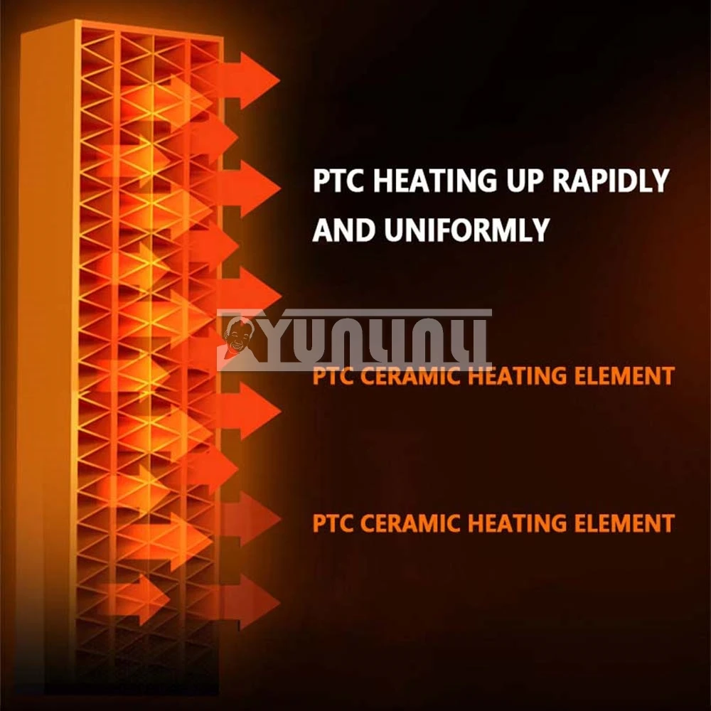 3000W Heating Fan Household Bathroom Exemption Heater Energy-saving Fast Heat Wall-mounted Heater