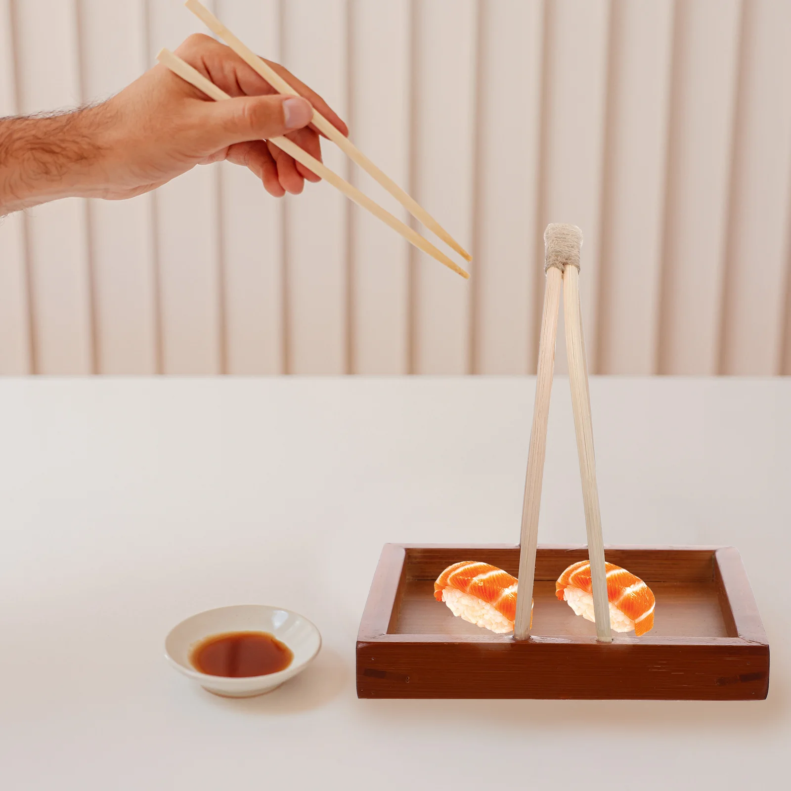 

Wooden Sushi Plate Japanese Style Tray Food Serving Dish for Sushi Boat Dessert Display Portable Lightweight Reusable