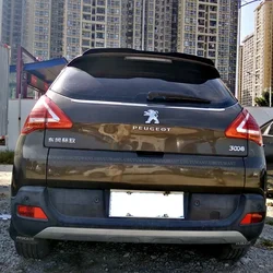 MAX Style For Peugeot 3008 4008 Spoiler 2014 - 2020 ABS Material Carbon Fiber Look Car Rear Trunk Wing Accessories Body Kit