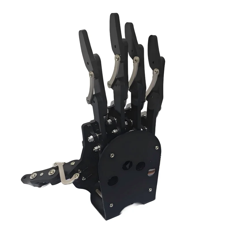 Palma mecánica biónica de mano humanoide robótica montada de 5 Dof con cubierta de Metal mano programable 5 servos pequeños Control 5 dedos